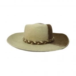 Sombrero de kapok y ovino bicolor
